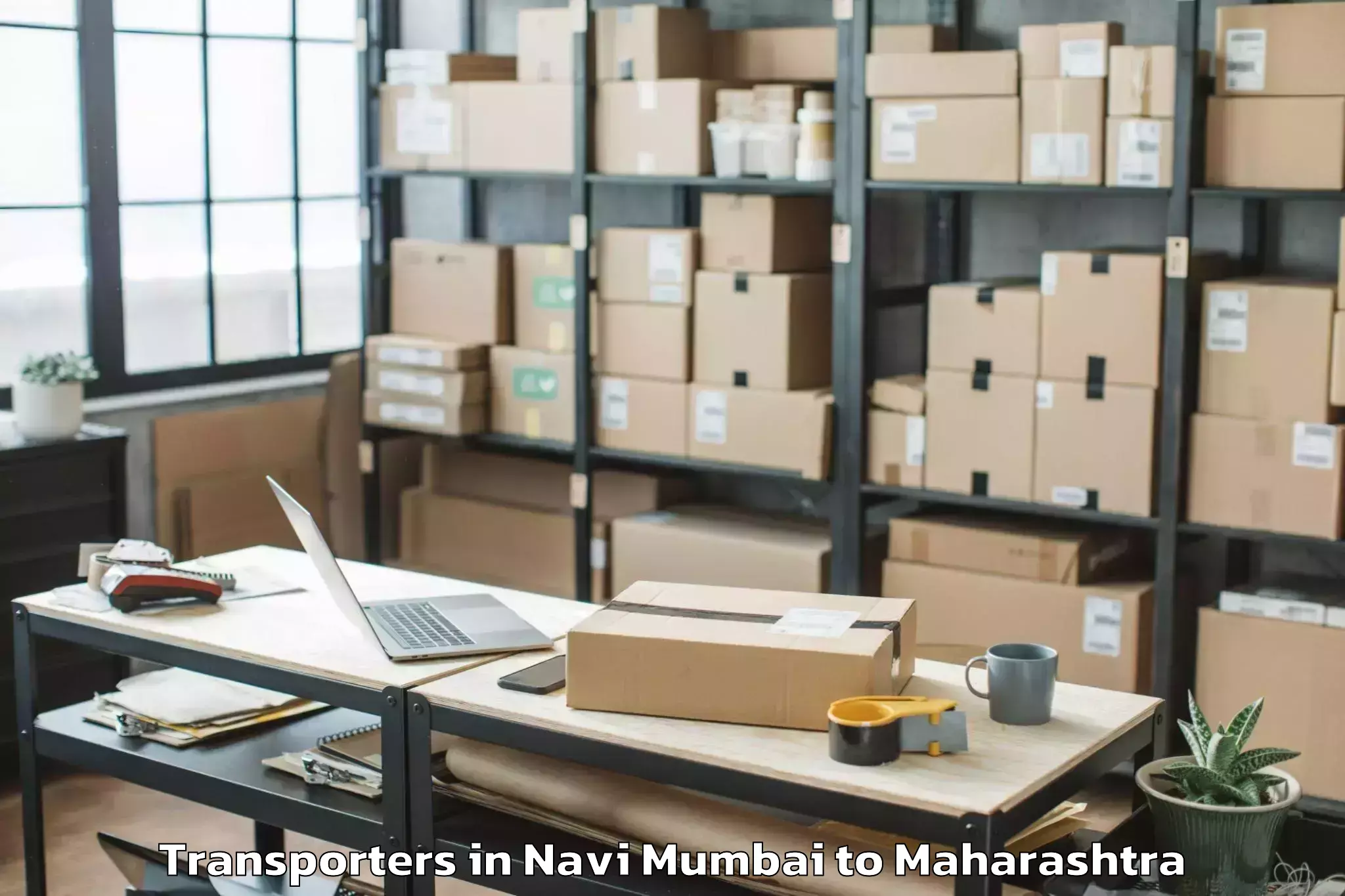 Top Navi Mumbai to Naigaon Khairgaon Transporters Available